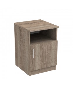 Κομοδίνο Galdi pakoworld σε sonoma truffle απόχρωση 40x45x60εκ