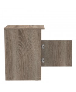 Κομοδίνο Galdi pakoworld σε sonoma truffle απόχρωση 40x45x60εκ