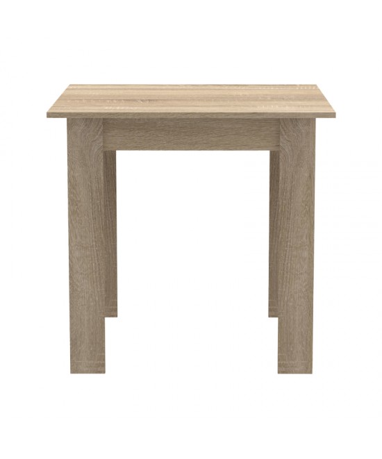 Τραπέζι Manka I pakoworld σε sonoma απόχρωση 80x80x77εκ