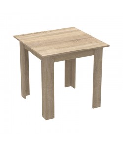 Τραπέζι Manka I pakoworld σε sonoma απόχρωση 80x80x77εκ