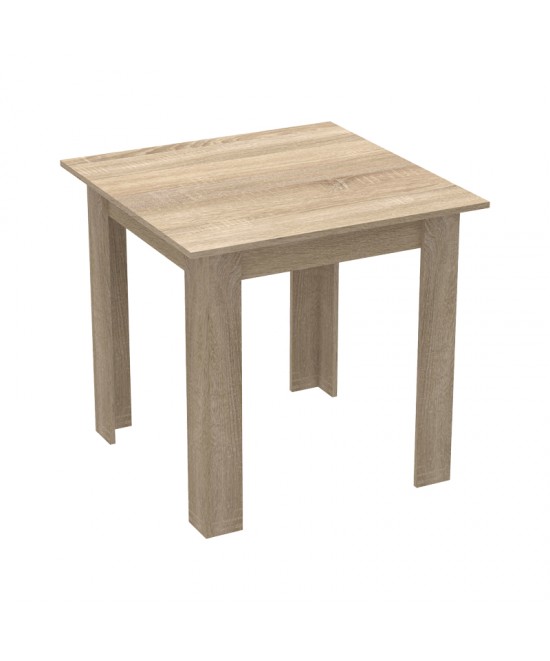 Τραπέζι Manka I pakoworld σε sonoma απόχρωση 80x80x77εκ
