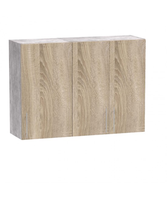 Σύνθεση κουζίνας Festa I pakoworld μελαμίνη σε sonoma απόχρωση 100x60x85εκ