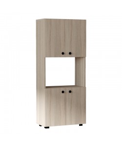 Ντουλάπα κουζίνας Guzel pakoworld σε sonoma απόχρωση 60x31.4x140εκ