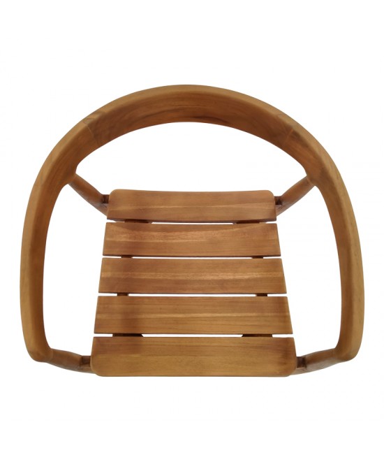 Πολυθρόνα Noody pakoworld teak ξύλο σε φυσική απόχρωση 62x55x75εκ Πολυθρόνα Noody pakoworld teak ξύλο σε φυσική απόχρωση 62x55x75εκ