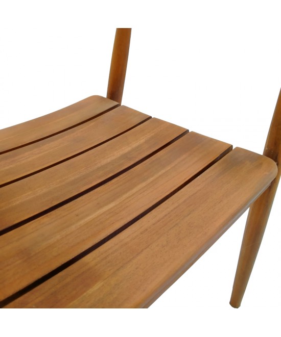 Πολυθρόνα Noody pakoworld teak ξύλο σε φυσική απόχρωση 62x55x75εκ Πολυθρόνα Noody pakoworld teak ξύλο σε φυσική απόχρωση 62x55x75εκ