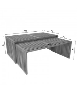 Τραπέζι Tinnie pakoworld σετ 2τεμ teak ξύλο σε φυσική απόχρωση Τραπέζι Tinnie pakoworld σετ 2τεμ teak ξύλο σε φυσική απόχρωση