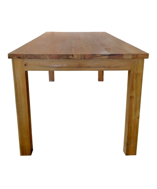 Τραπέζι Wooly pakoworld teak ξύλο σε φυσική απόχρωση 220x90x75εκ