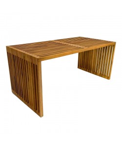 Τραπέζι Marlin pakoworld teak ξύλο σε φυσική απόχρωση 100x50x45εκ