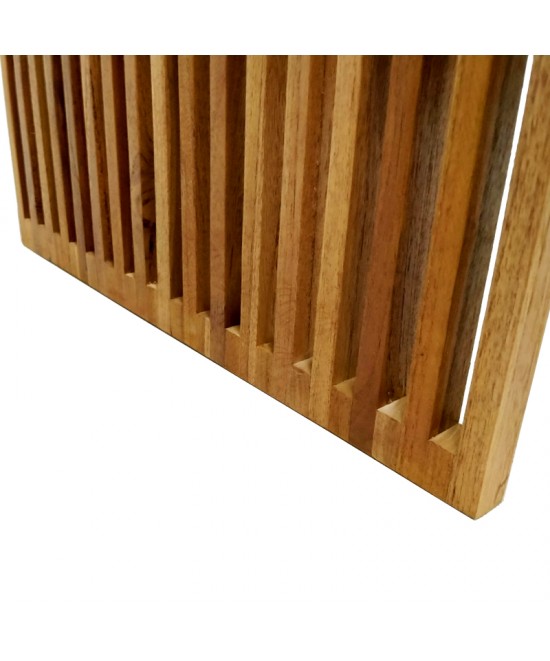 Τραπέζι Marlin pakoworld teak ξύλο σε φυσική απόχρωση 100x50x45εκ