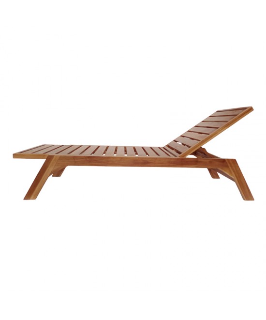 Ξαπλώστρα Melop pakoworld teak ξύλο σε φυσική απόχρωση 200x70x35εκ Ξαπλώστρα Melop pakoworld teak ξύλο σε φυσική απόχρωση 200x70x35εκ
