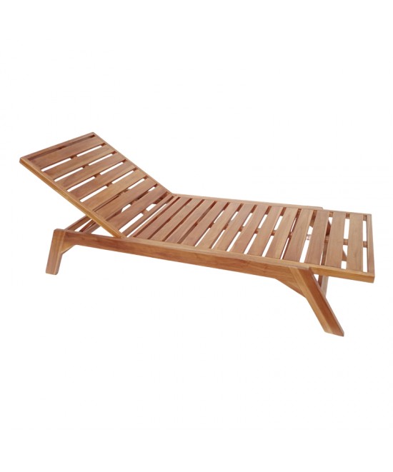 Ξαπλώστρα Melop pakoworld teak ξύλο σε φυσική απόχρωση 200x70x35εκ Ξαπλώστρα Melop pakoworld teak ξύλο σε φυσική απόχρωση 200x70x35εκ