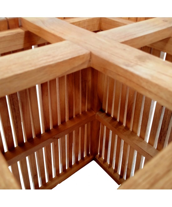 Βάση τραπεζιού εσωτερικού χώρου Darius pakoworld mindi ξύλο σε φυσική απόχρωση 60x60x75εκ Βάση τραπεζιού εσωτερικού χώρου Darius pakoworld mindi ξύλο σε φυσική απόχρωση 60x60x75εκ