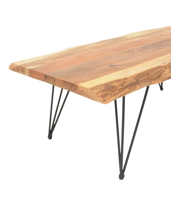 Τραπέζι σαλονιού Miles pakoworld μασίφ ξύλο ακακίας σε φυσική απόχρωση 115x69x41εκ Τραπέζι σαλονιού Miles pakoworld μασίφ ξύλο ακακίας σε φυσική απόχρωση 115x69x41εκ