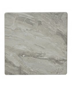 Επιφάνεια τραπεζιού Dirgo pakoworld τ.Werzalit ανοιχτό γκρι σε όψη μαρμάρου 70x70εκ