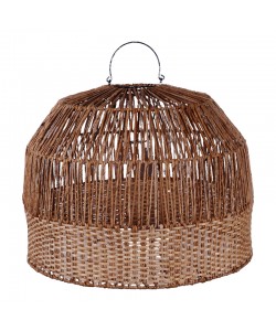 Φωτιστικό οροφής Erdon Inart  μπανάνα ξύλο-rattan pe σε φυσική απόχρωση Φ60x45εκ