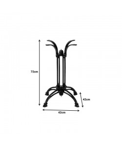 Βάση τραπεζιού Astu pakoworld μεταλλική σε μαύρη απόχρωση 42x42x72εκ Βάση τραπεζιού Astu pakoworld μεταλλική σε μαύρη απόχρωση 42x42x72εκ