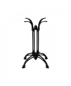 Βάση τραπεζιού Astu pakoworld μεταλλική σε μαύρη απόχρωση 42x42x72εκ