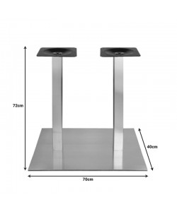 Βάση τραπεζιού Cosmonash pakoworld αλουμινίου σε ασημί απόχρωση 70x40x72εκ Βάση τραπεζιού Cosmonash pakoworld αλουμινίου σε ασημί απόχρωση 70x40x72εκ