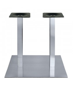 Βάση τραπεζιού Cosmonash pakoworld αλουμινίου σε ασημί απόχρωση 70x40x72εκ