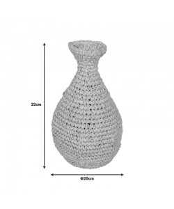 Βάζο Sannery I Inart sisal σε φυσική απόχρωση Φ20x32εκ Βάζο Sannery I Inart sisal σε φυσική απόχρωση Φ20x32εκ