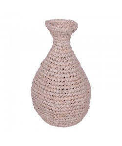 Βάζο Sannery I Inart sisal σε φυσική απόχρωση Φ20x32εκ