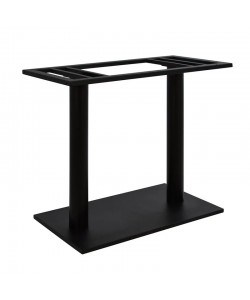 Βάση τραπεζιού Soign pakoworld μεταλλική σε μαύρη απόχρωση 80x40x72εκ