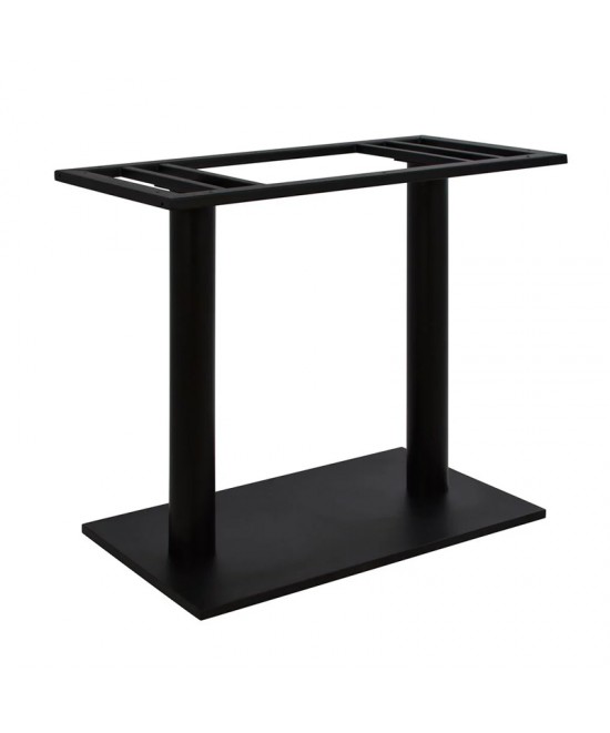 Βάση τραπεζιού Soign pakoworld μεταλλική σε μαύρη απόχρωση 80x40x72εκ