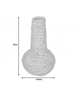 Βάζο Sannery Inart sisal σε φυσική απόχρωση Φ18x30εκ Βάζο Sannery Inart sisal σε φυσική απόχρωση Φ18x30εκ
