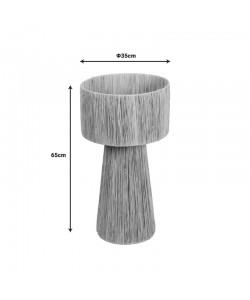 Επιτραπέζιο φωτιστικό Chenz Inart sisal σε φυσική  απόχρωση Φ35x65εκ