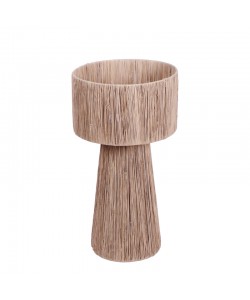 Επιτραπέζιο φωτιστικό Chenz Inart sisal σε φυσική  απόχρωση Φ35x65εκ