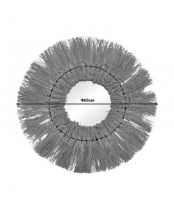 Καθρέπτης Apler Inart mendong σε φυσική απόχρωση Φ60x6εκ Καθρέπτης Apler Inart mendong σε φυσική απόχρωση Φ60x6εκ