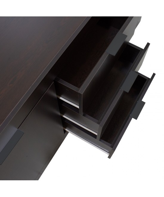 Μπουφές Doha pakoworld σε wenge απόχρωση 180x45x80.5εκ