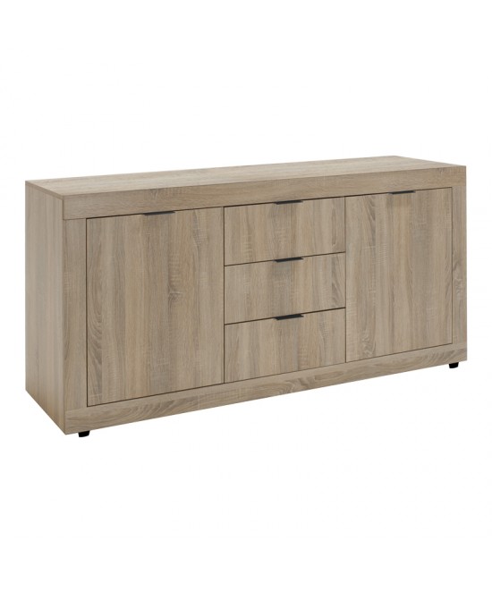 Μπουφές Doha pakoworld σε sonoma απόχρωση 180x45x80.5εκ