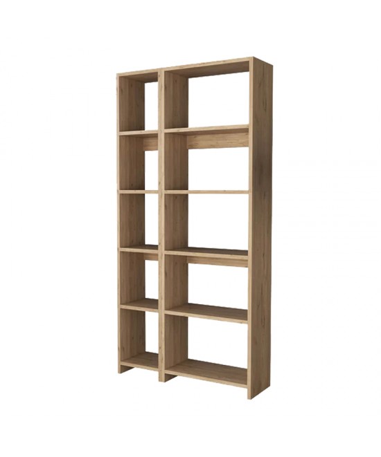 Βιβλιοθήκη Alkathi pakoworld σε oak απόχρωση 77x22x160εκ Βιβλιοθήκη Alkathi pakoworld σε oak απόχρωση 77x22x160εκ