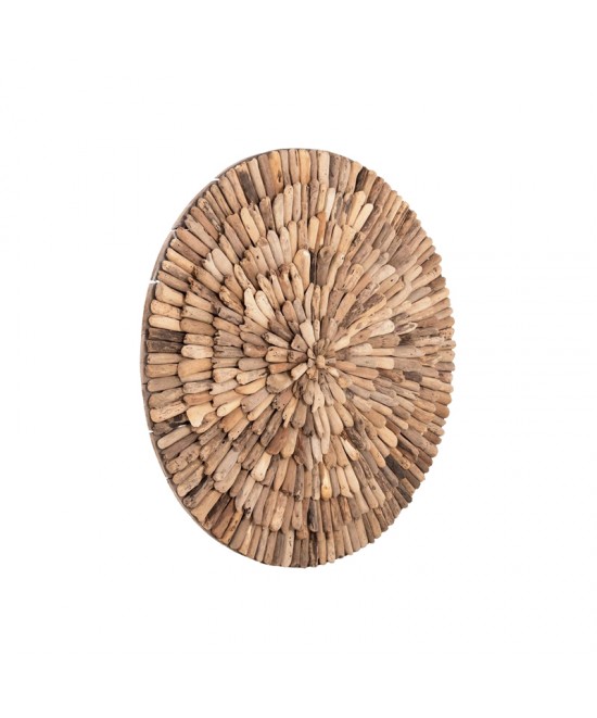 Διακοσμητικό τοίχου Wargrene pakoworld φυσικό drift ξύλο Φ60x6εκ