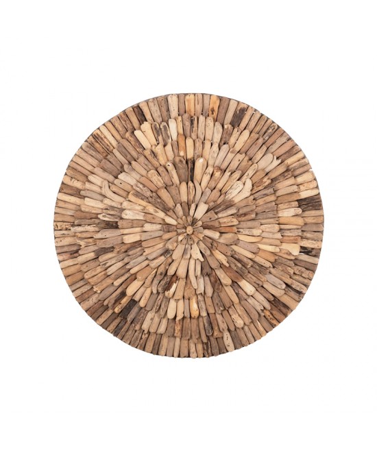 Διακοσμητικό τοίχου Wargrene pakoworld φυσικό drift ξύλο Φ60x6εκ