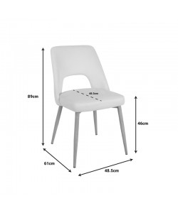 Καρέκλα Murde pakoworld μαύρο βελούδο ύφασμα και μεταλλικά πόδια σε μαύρη απόχρωση 48.5x61x89εκ