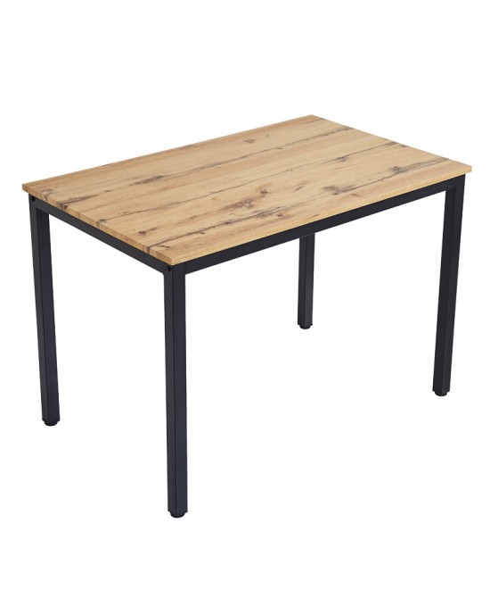 Τραπέζι Witte pakoworld MDF/Metal σε sonoma απόχρωση με λευκο πόδι 110x70x76εκ Τραπέζι Witte pakoworld MDF/Metal σε sonoma απόχρωση με λευκο πόδι 110x70x76εκ