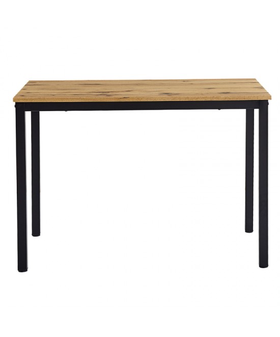 Τραπέζι Witte pakoworld MDF/Metal σε sonoma απόχρωση με λευκο πόδι 110x70x76εκ Τραπέζι Witte pakoworld MDF/Metal σε sonoma απόχρωση με λευκο πόδι 110x70x76εκ