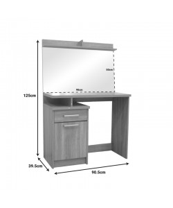 Κονσόλα Olympus pakoworld με καθρέπτη και σκαμπό σε φυσική απόχρωση 90.5x39.5x75εκ Κονσόλα Olympus pakoworld με καθρέπτη και σκαμπό σε φυσική απόχρωση 90.5x39.5x75εκ