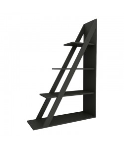 Βιβλιοθήκη Quina pakoworld σε ανθρακί απόχρωση 100x30x150εκ