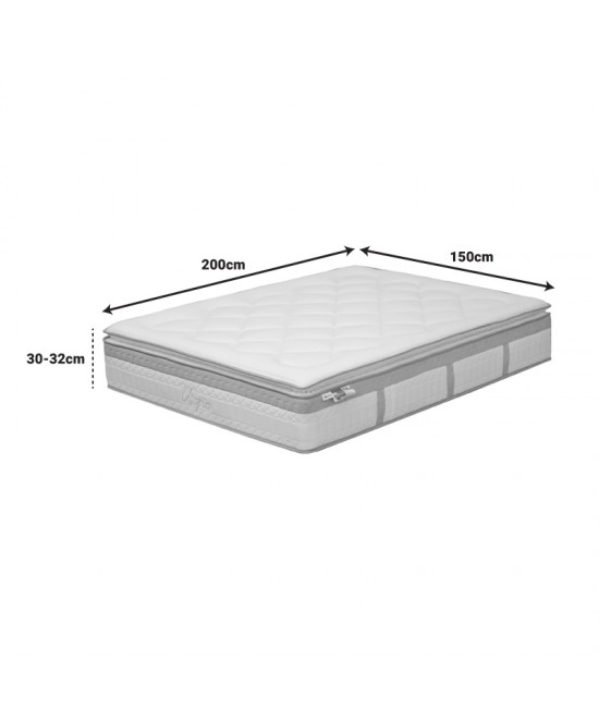Στρώμα Utopia pakoworld pocket spring με aloe vera και ανώστρωμα 30-32cm 150x200εκ Στρώμα Utopia pakoworld pocket spring με aloe vera και ανώστρωμα 30-32cm 150x200εκ