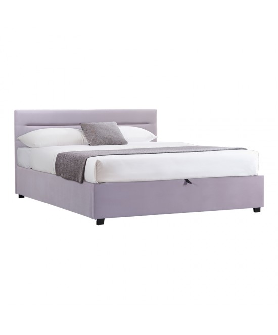 Κρεβάτι Molito pakoworld βελούδο σε γκρι απόχρωση με αποθηκευτικό χώρο160x200εκ Κρεβάτι Molito pakoworld βελούδο σε γκρι απόχρωση με αποθηκευτικό χώρο160x200εκ