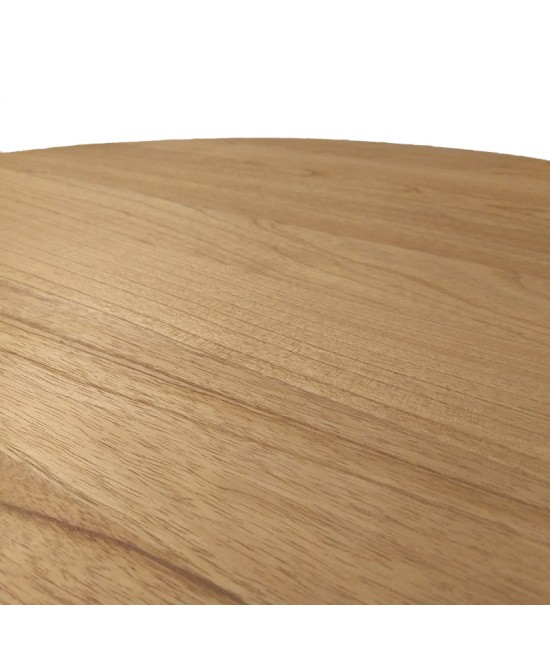 Τραπεζαρία Inca-Kenda pakoworld σετ 5τεμ σε φυσική-μπεζ απόχρωση Φ80x75εκ