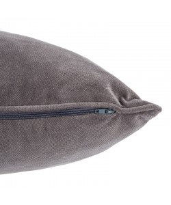 Μαξιλάρι διακοσμητικό Lubel pakoworld ύφασμα σε ανθρακί απόχρωση 30x50εκ