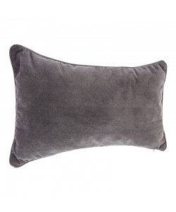 Μαξιλάρι διακοσμητικό Lubel pakoworld ύφασμα σε ανθρακί απόχρωση 30x50εκ