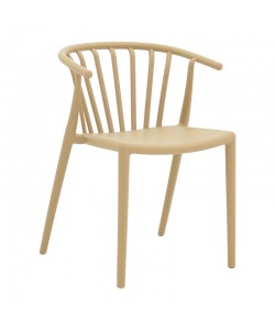 Πολυθρόνα Zelma pakoworld pp σε cappucino απόχρωση 55x53x73εκ