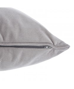 Μαξιλάρι διακοσμητικό Lubel pakoworld ύφασμα σε απόχρωση ανοιχτό γκρι 30x50εκ