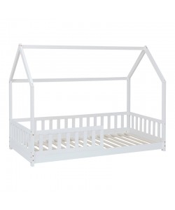 Παιδικό κρεβάτι Sleepy pakoworld ξύλο πεύκου σε λευκή απόχρωση 90x190εκ