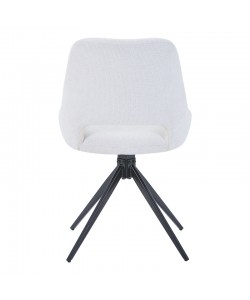 Καρέκλα περιστρεφόμενη Luciano I pakoworld σε μπεζ ύφασμα-πόδι μεταλλικό μαύρο 52.5x54x85εκ Καρέκλα περιστρεφόμενη Luciano I pakoworld σε μπεζ ύφασμα-πόδι μεταλλικό μαύρο 52.5x54x85εκ